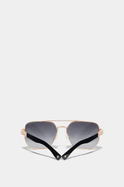 Hype Gold Black Sunglasses