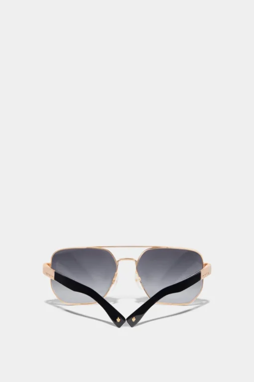 Hype Gold Black Sunglasses
