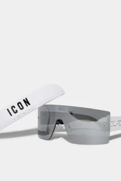 Icon Mask White Sunglasses