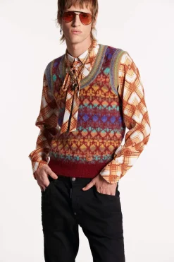 Jacquard Vest Knit