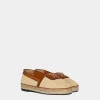 Jungle Rafia Flat Shoes