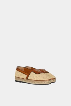 Jungle Rafia Flat Shoes
