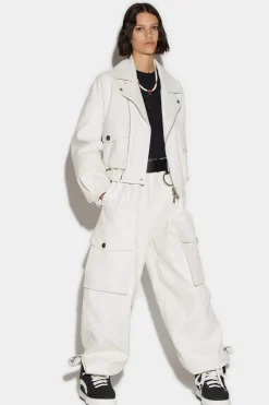 Leather Cargo Pants