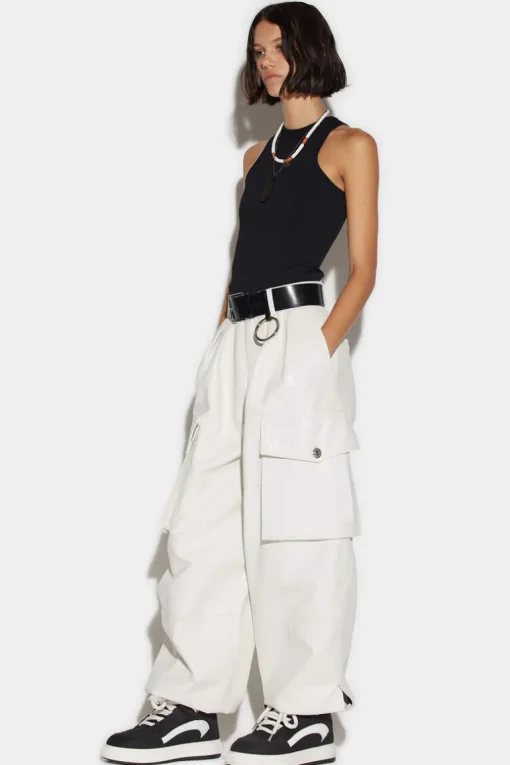 Leather Cargo Pants
