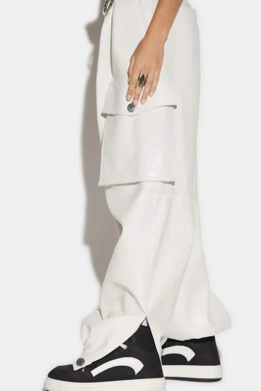 Leather Cargo Pants