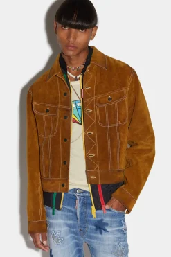 Leather L.A. Jean Jacket