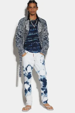 Light Blue Water Wash Skater Jeans