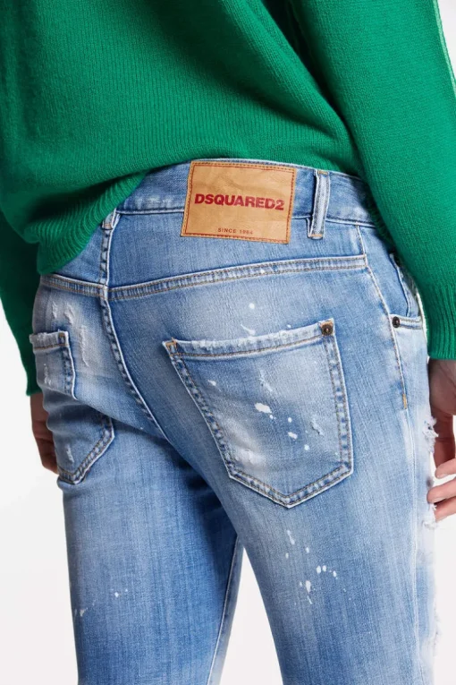 Light Dan'S Ripped Jean Wash Cool Girl Cropped Jeans