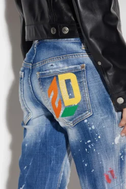 Light Glassy Wash Jennifer Cropped Jeans