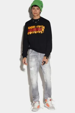 Light Grey Wash Skater Jeans