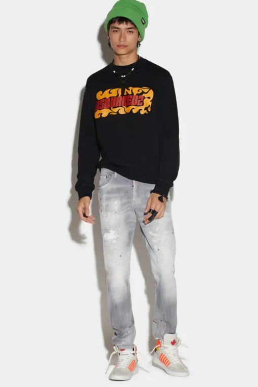 Light Grey Wash Skater Jeans