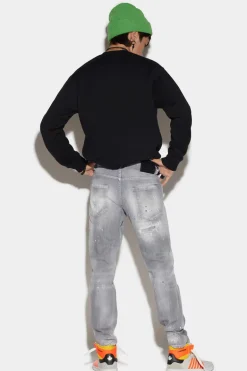 Light Grey Wash Skater Jeans