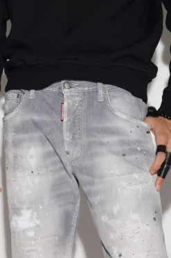 Light Grey Wash Skater Jeans