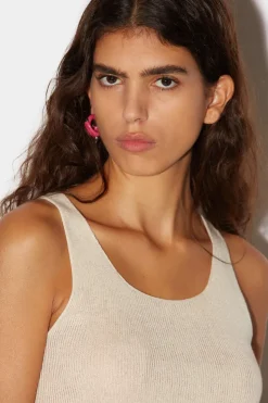 Light Ribbed Knit Tank Top