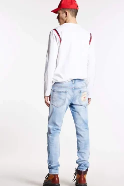 Light Super Fade Wash Slim Jeans