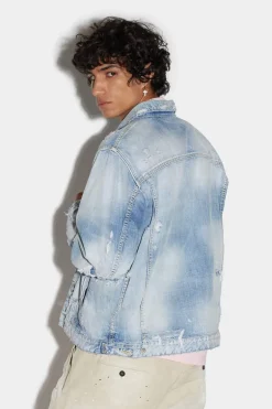 Light Super Ripped Wash Medium Over Jean Jacket