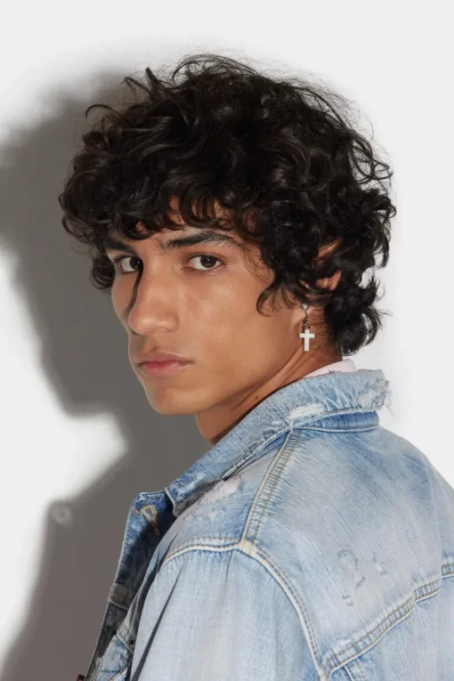 Light Super Ripped Wash Medium Over Jean Jacket