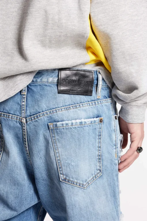 Light Super Ripped Wash Roadie Jeans