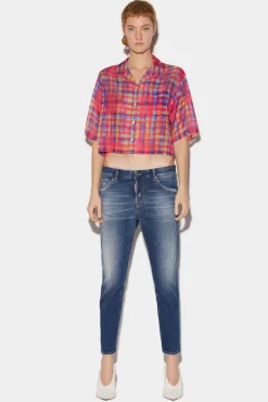 Medium Clean Wash Cool Girl Cropped Jeans