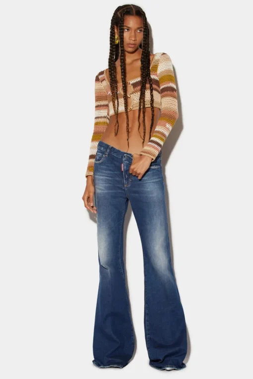 Medium Clean Wash Super Flare Jeans