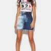 Medium Night & Day Wash Denim Mini Skirt