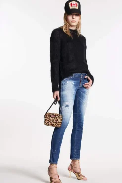 Medium Red Spots Wash Jennifer Jeans