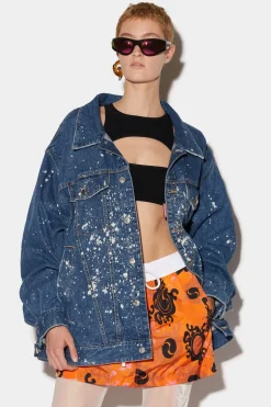 Medium Sea Salt Wash Over Jean Jacket