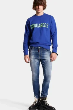 Medium Stapled Clean Wash Skater Jeans