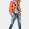 Medium Stapled Clean Wash Jennifer Jeans