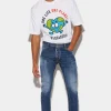 Medium Wash Tidy Biker Jeans