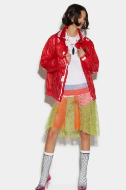 Panneled Mini Skirt