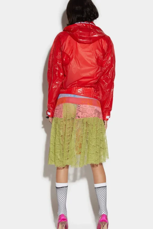 Panneled Mini Skirt