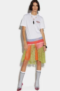 Panneled Mini Skirt