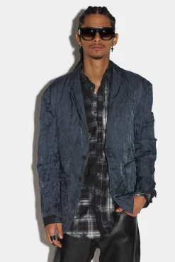Patchwork Super Relax Shoulder Jacket
