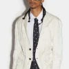 Patchwork Super Relax Shoulder Jacket