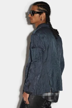 Patchwork Super Relax Shoulder Jacket
