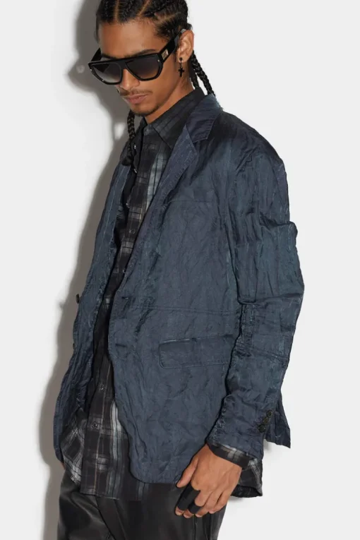 Patchwork Super Relax Shoulder Jacket