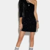 Puff One Shoulder Dress