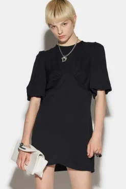 Puff Shortsleeves Mini Dress