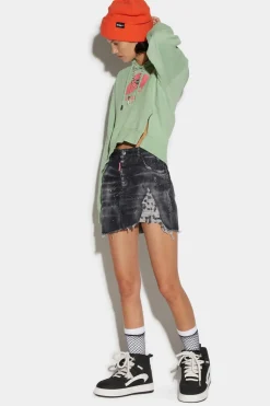 Raw Cut Mini Skirt