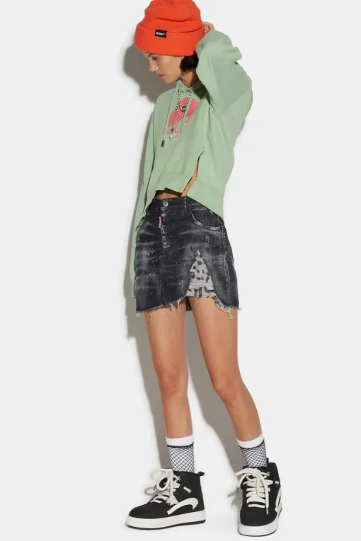 Raw Cut Mini Skirt