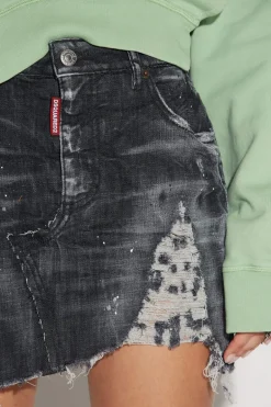 Raw Cut Mini Skirt