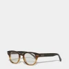 Refined Brown Horn Optical Glasses