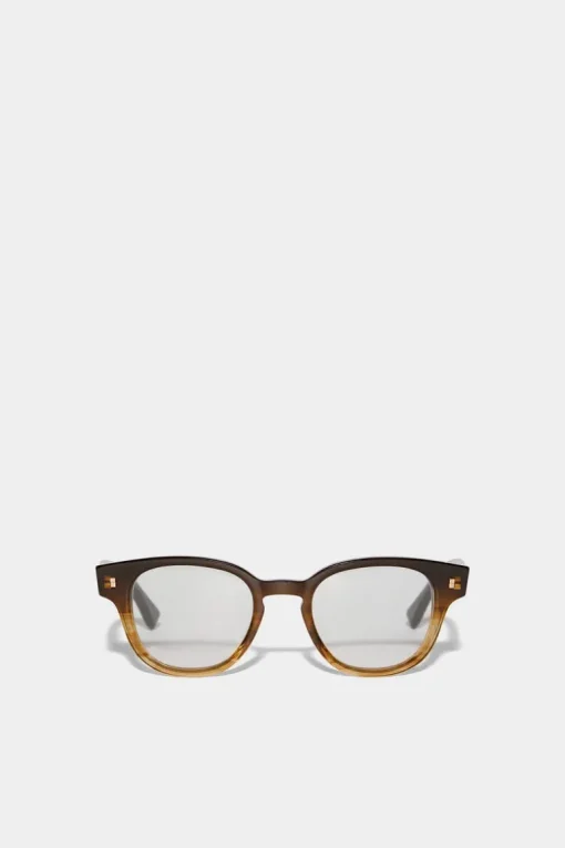 Refined Brown Horn Optical Glasses