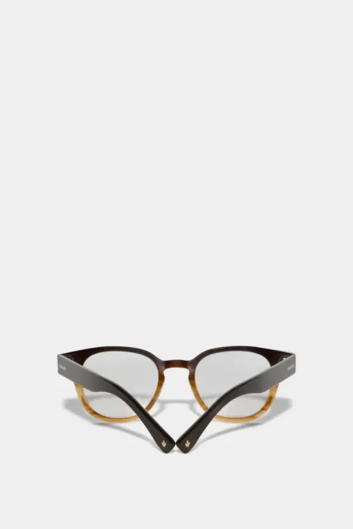 Refined Brown Horn Optical Glasses