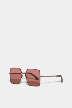 Refined Brown Horn Sunglasses