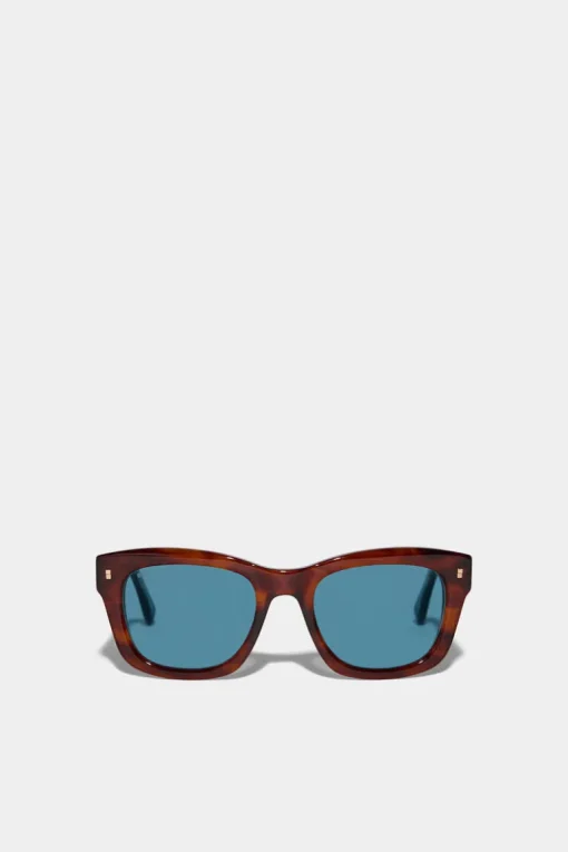 Refined Brown Horn Sunglasses