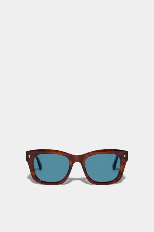 Refined Brown Horn Sunglasses