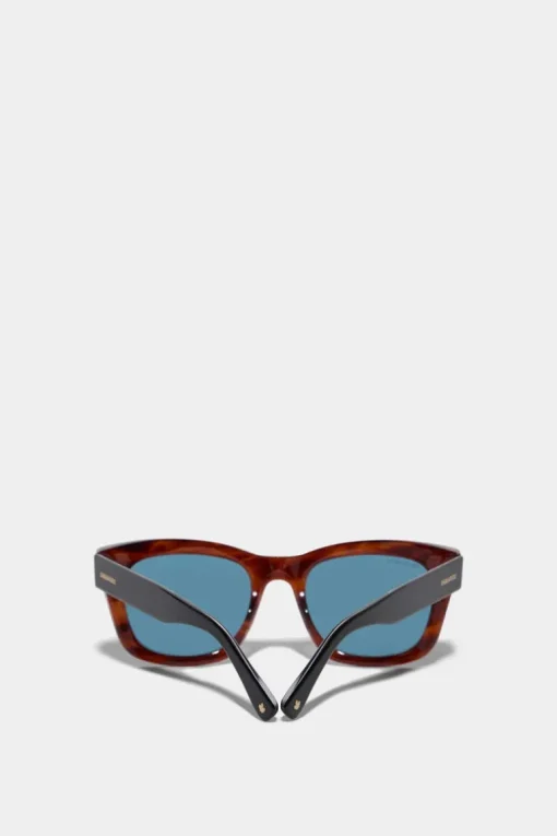Refined Brown Horn Sunglasses