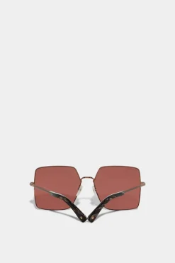 Refined Brown Horn Sunglasses